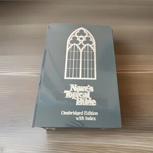 Vtg Naves Topical Bible Unabridged Edition w Index Hardcover NOS Religious Study